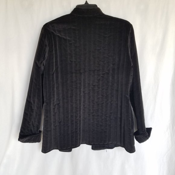 Vintage | Two Potato Black Velvet Quilted Jacket - Picture 9 of 16